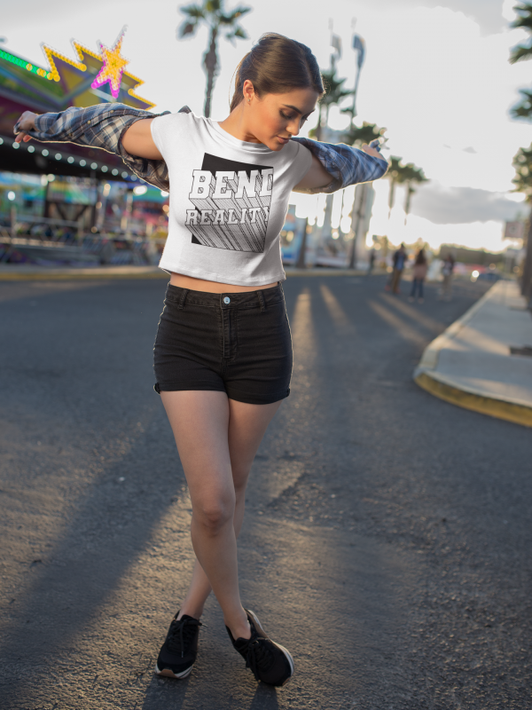 Bend Reality Crop Top Tee Women Street TR3JO Design