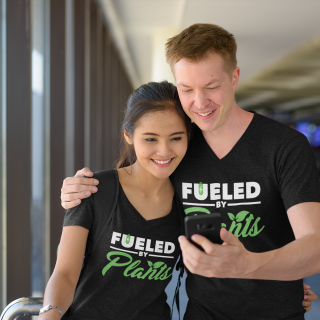 Fueled By Plants Couple Shirts