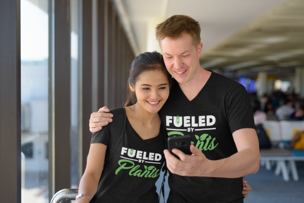 Fueled By Plants Couple Shirts