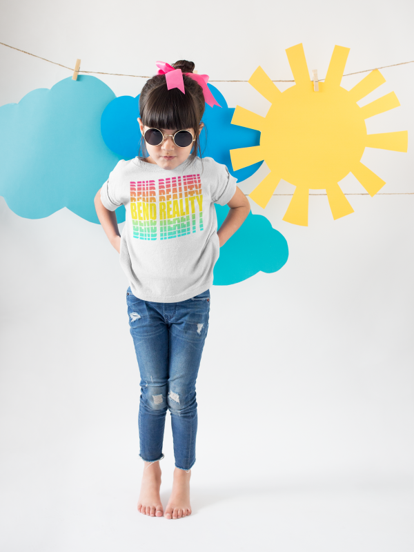 Colorful Bend Reality Desing Kids T-Shirt