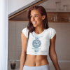 Wanting to be THERE Desing Women’s Organic Crop Top