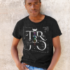 TR3JO Black Shirt Meditation Chakras Design