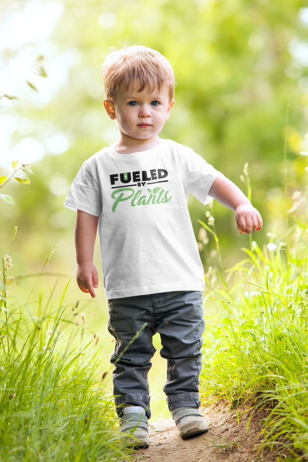 “Fueled By Plants” TR3JO Design Kids T-Shirt