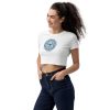 Third-eye Mandala Design Organic Crop Top