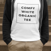 Comfy White Organic Tee Design Men's organic cotton t-shirt