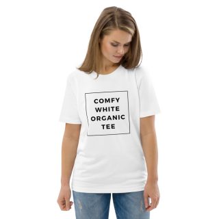 Comfy White Organic Tee Desing Women's organic cotton t-shirt