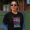 You Only Live Now Colorful Design Women's short sleeve black t-shirt