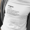 Vegan Dictionary Design Short-Sleeve Men's T-Shirt in white