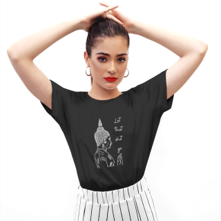 Let It Go Buddha Dark Women's Organic T-Shirt