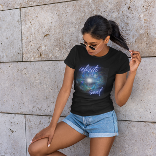 Infinite Soul Design Women's Sustainable T-Shirt in black