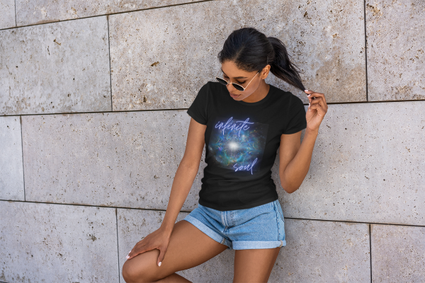 Infinite Soul Design Women's Sustainable T-Shirt in black