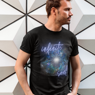 Infinite Soul Design Men's Sustainable T-Shirt in black