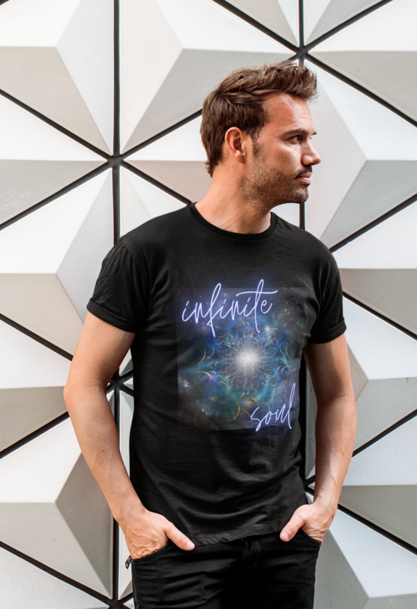 Infinite Soul Design Men's Sustainable T-Shirt in black